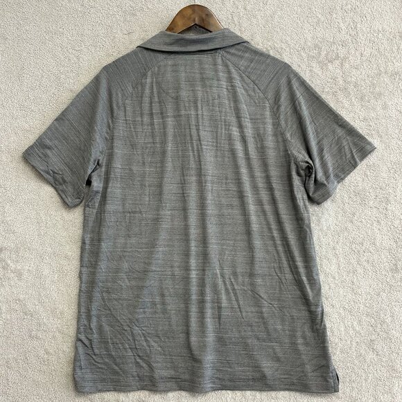 NEW Hurley Men's M Performance Stretch Polo Golf Shirt Gray UPF 30 - Picture 3 of 8